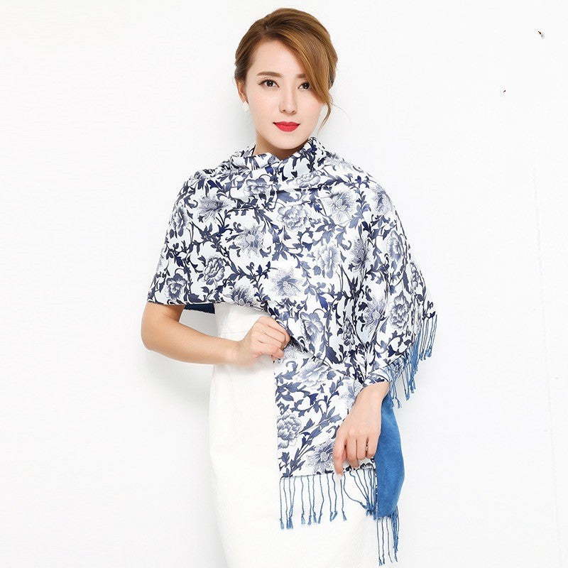 Floral Silk Scarf