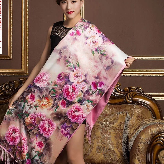 Floral Silk Scarf
