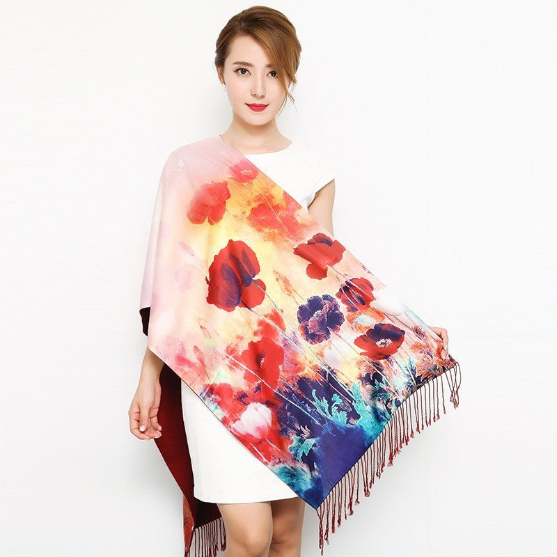Floral Silk Scarf